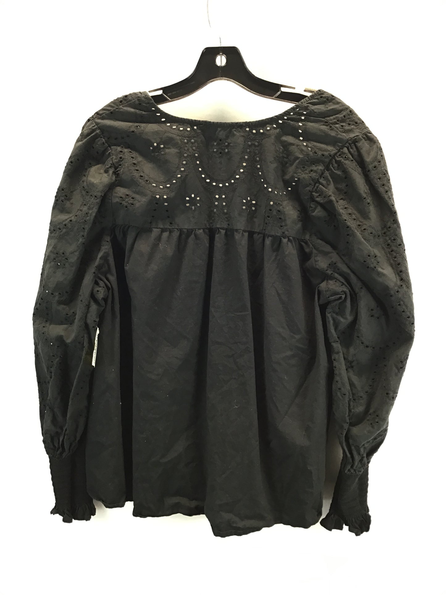 Top Long Sleeve By Eloquii In Black, Size: 20