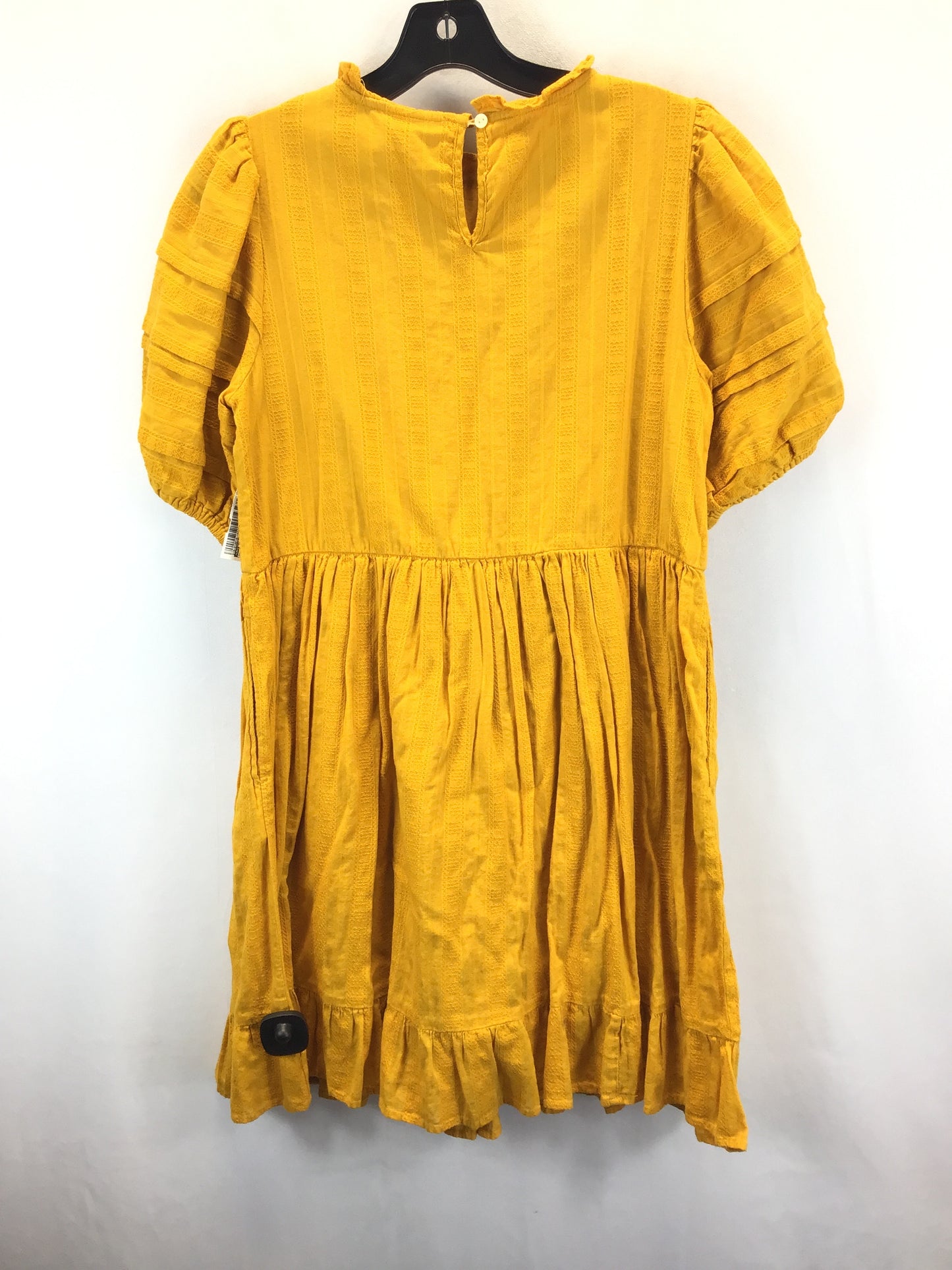 Yellow Dress Casual Short Universal Thread, Size S