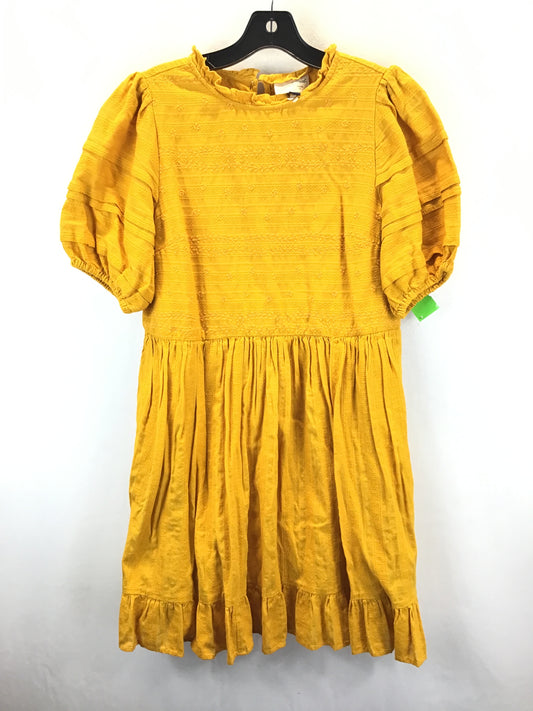 Yellow Dress Casual Short Universal Thread, Size S