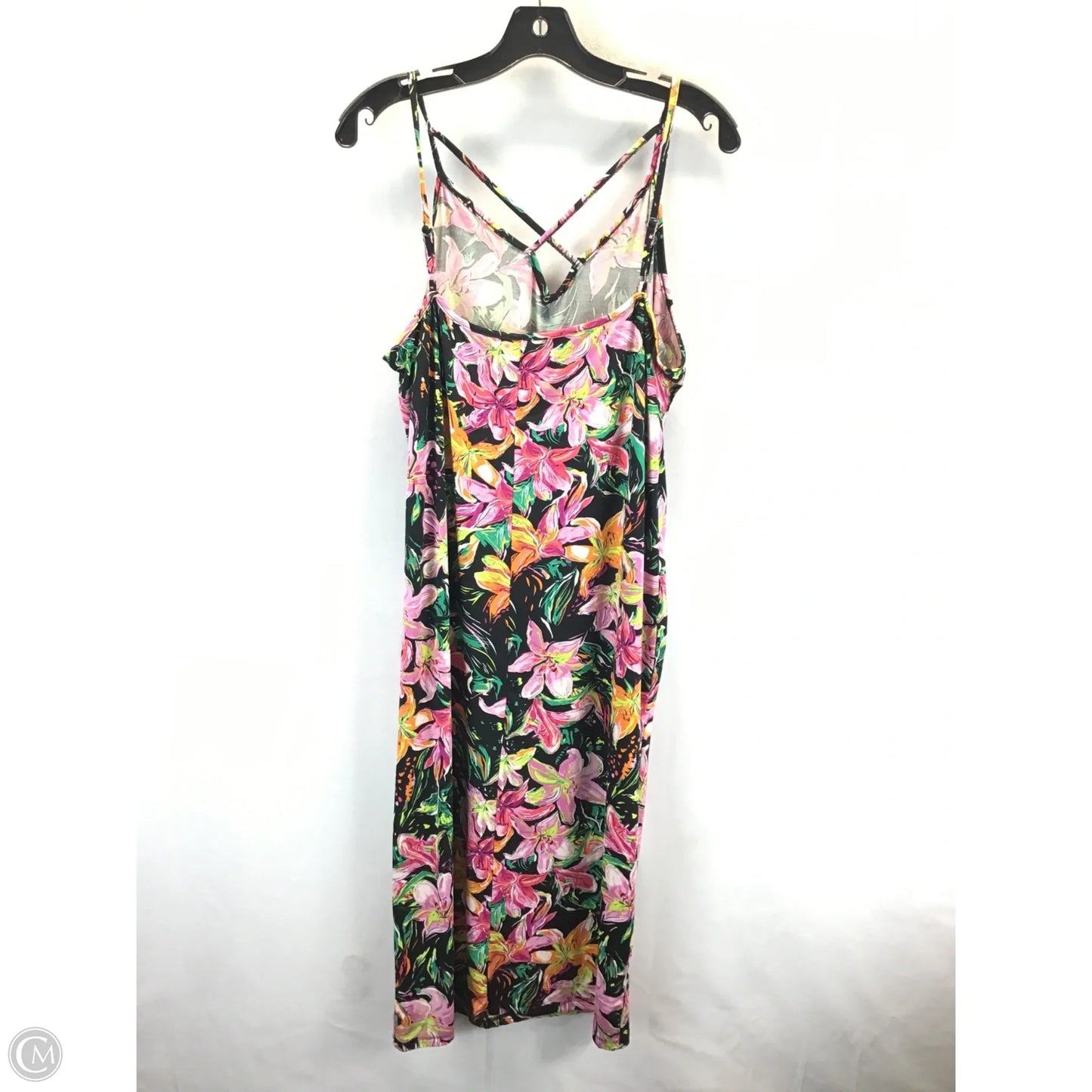 Dress Casual Maxi By Clothes Mentor In Tropical Print, Size: 3x