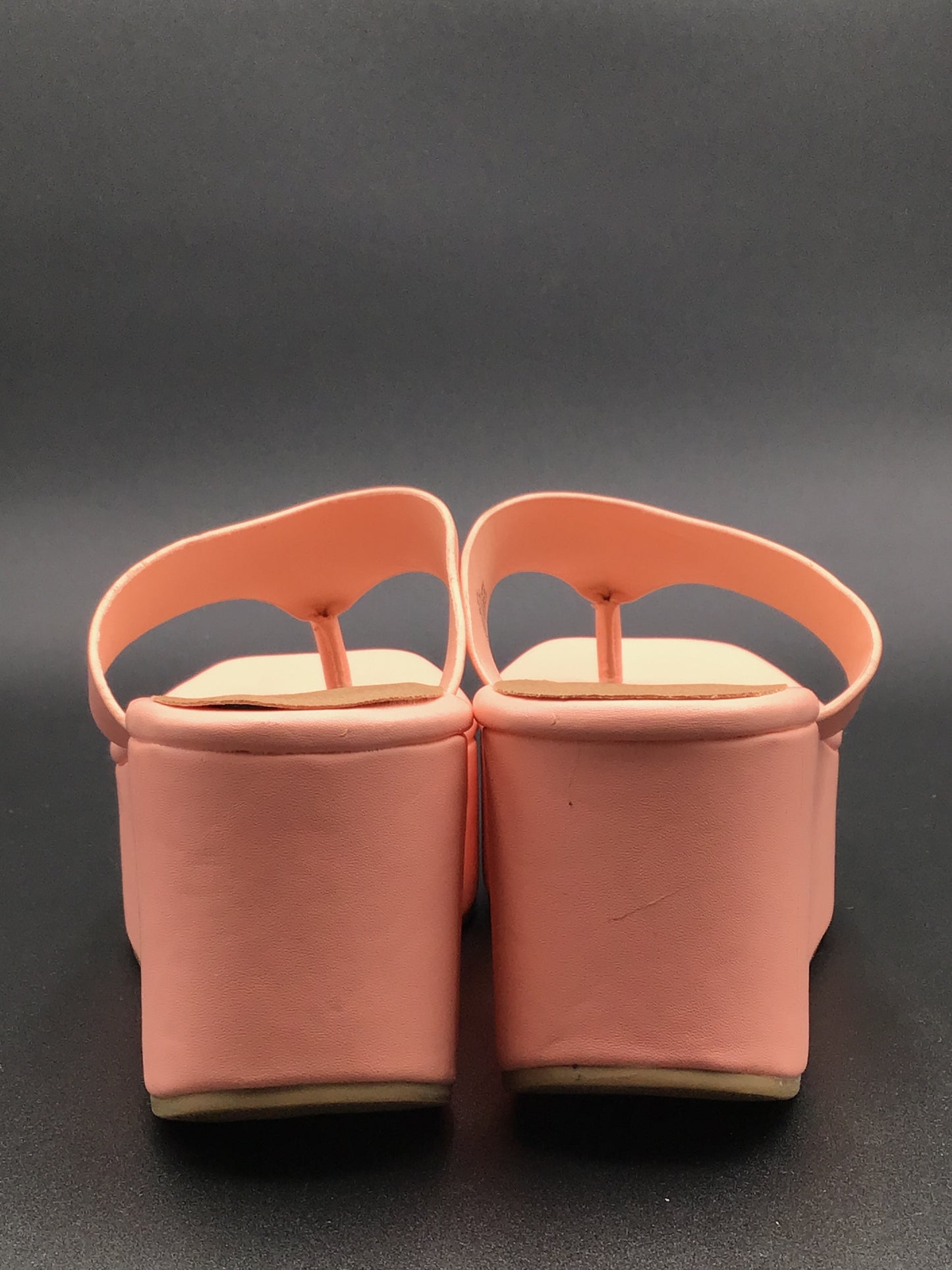 Sandals Heels Platform By Matisse In Peach, Size: 9