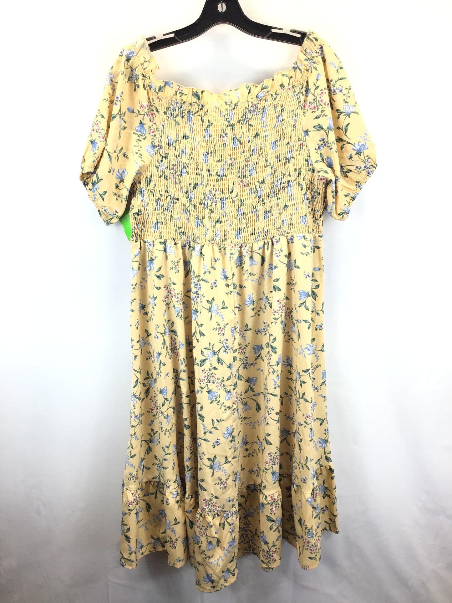 Floral Print Dress Casual Midi Clothes Mentor, Size Xl