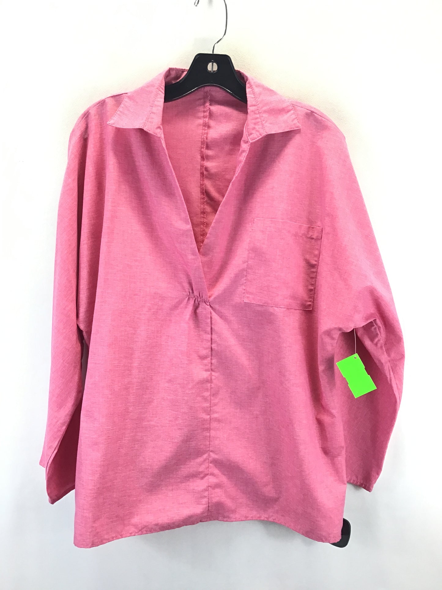 Top Long Sleeve By Misslook In Pink, Size: M