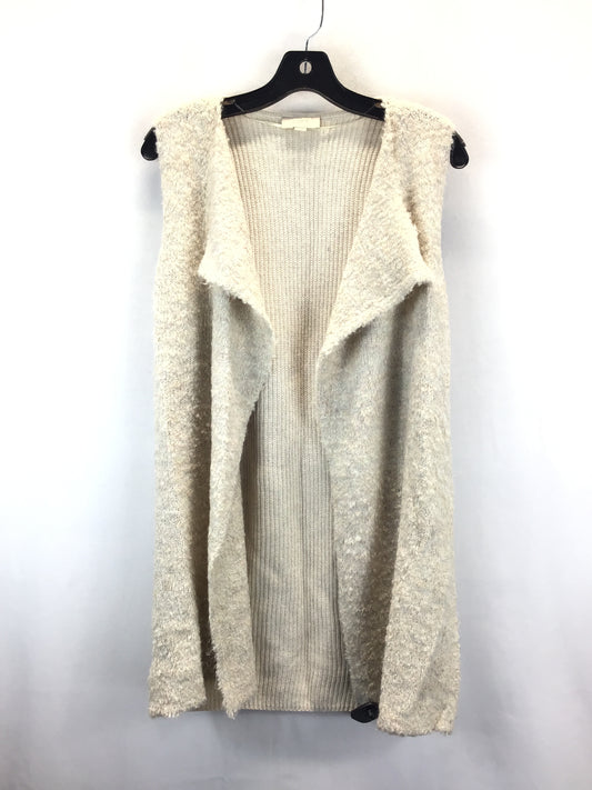 Vest Faux Fur & Sherpa By Loft In Beige, Size: S