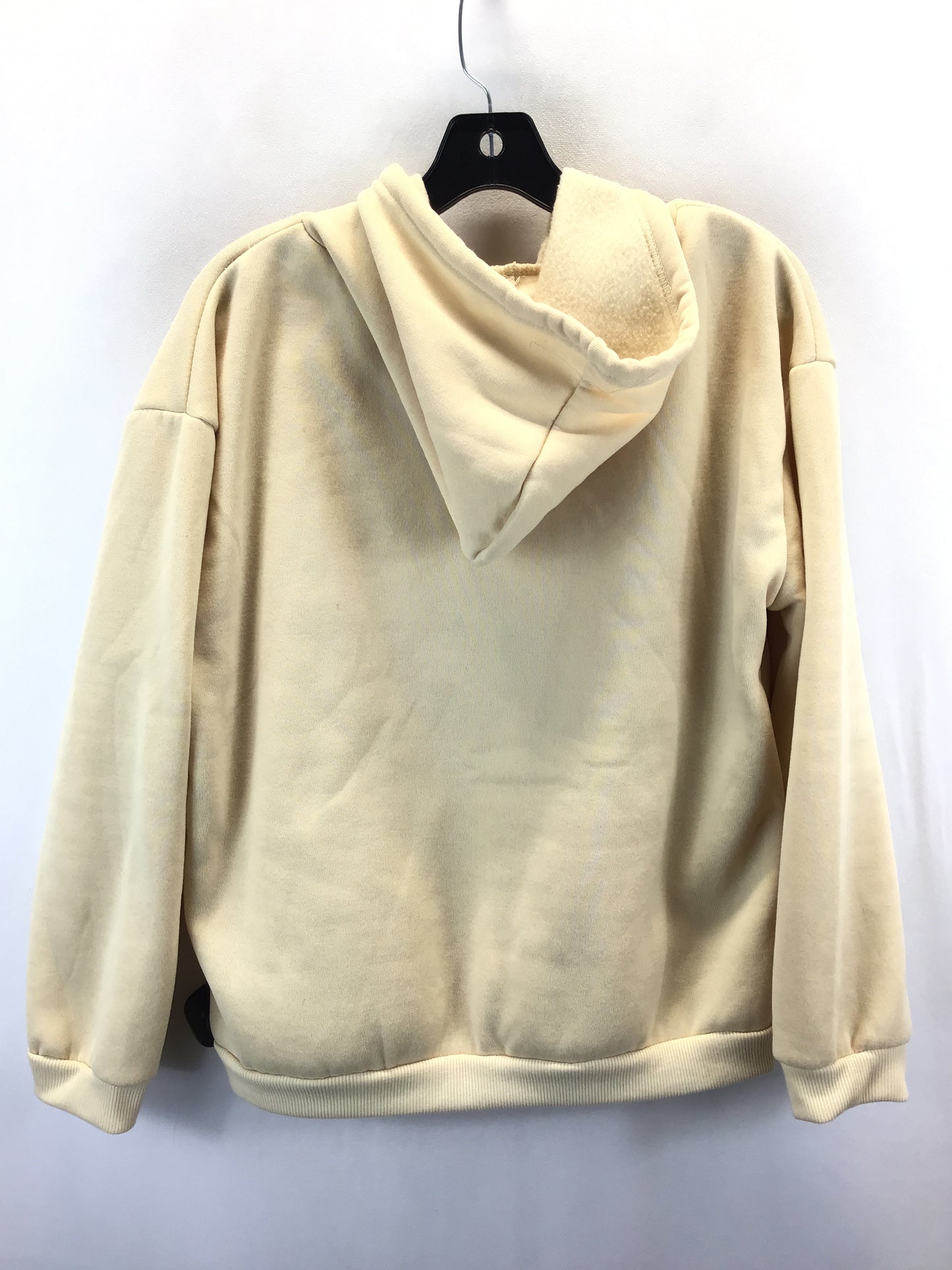 Sweatshirt Hoodie By Shein In Tan, Size: L