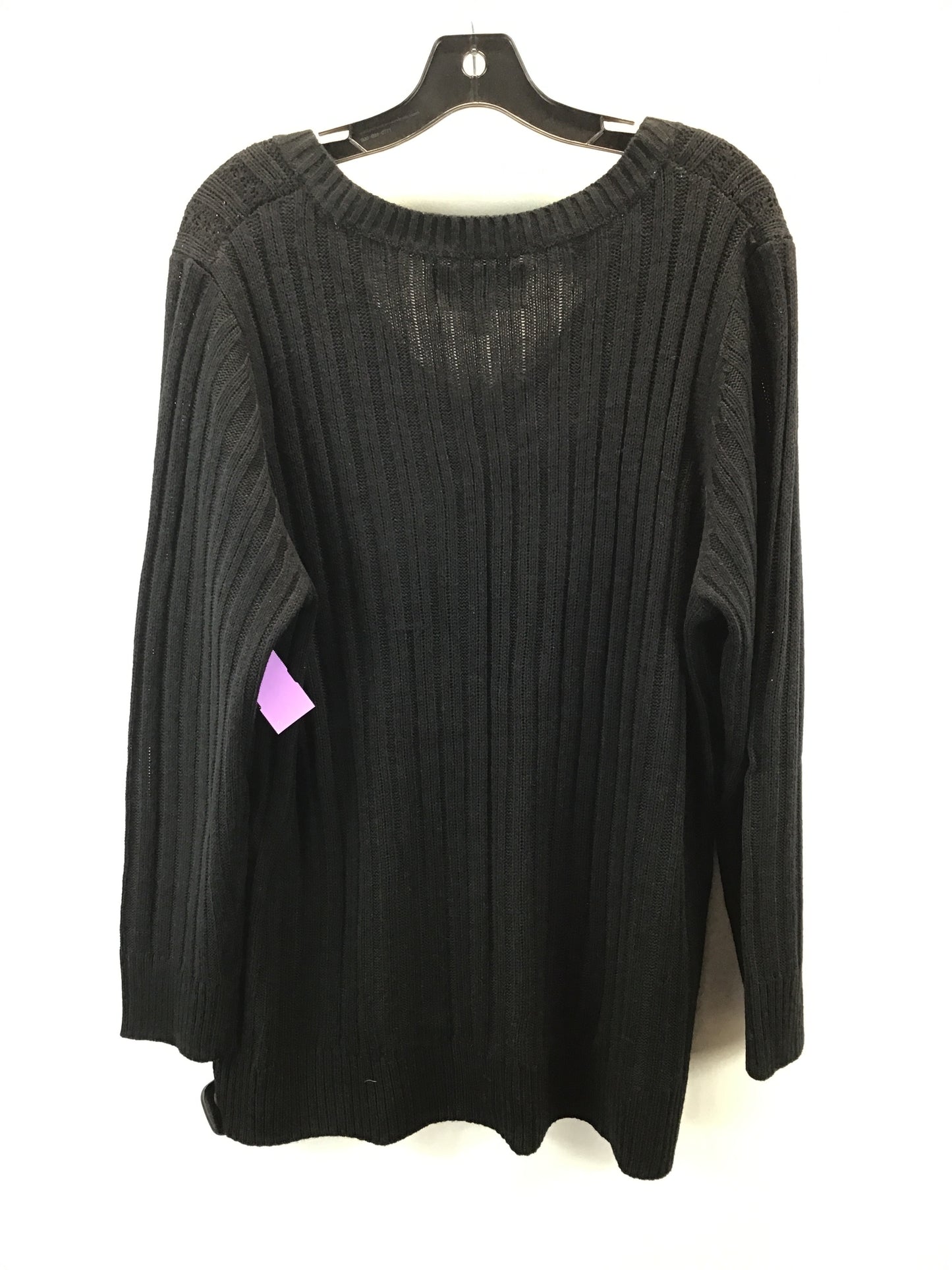 Sweater By Avenue In Black, Size: 1x