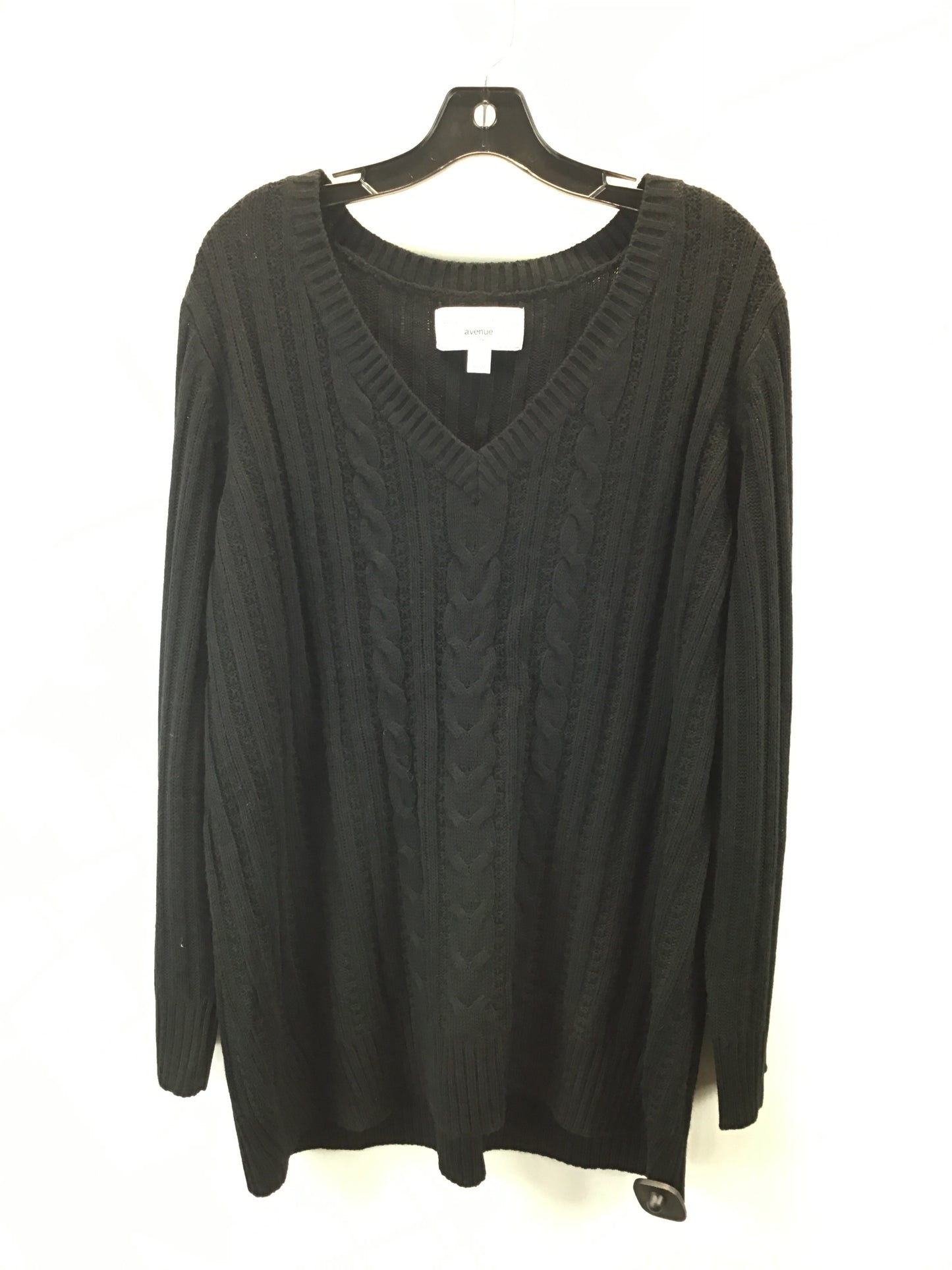 Sweater By Avenue In Black, Size: 1x