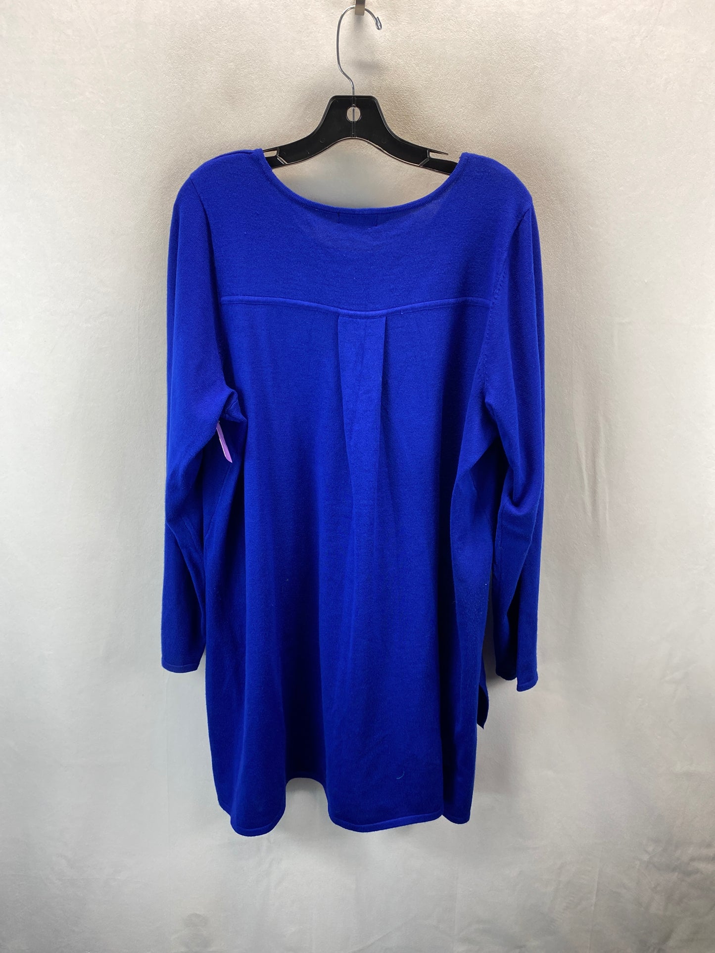 Sweater By T Tahari In Blue, Size: 1x