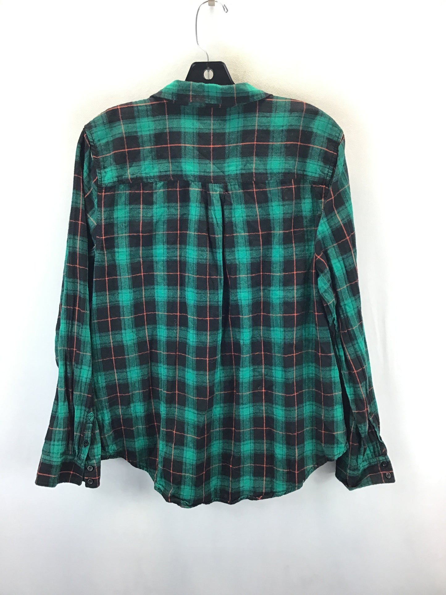 Top Long Sleeve By St Johns Bay In Green & Red, Size: Xl