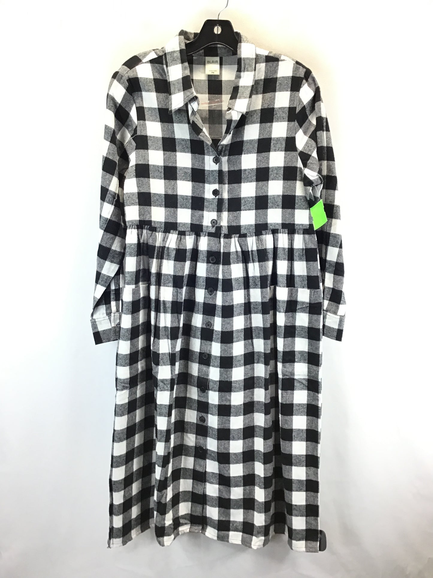 Dress Casual Midi By Blair In Black & White, Size: Petite  M
