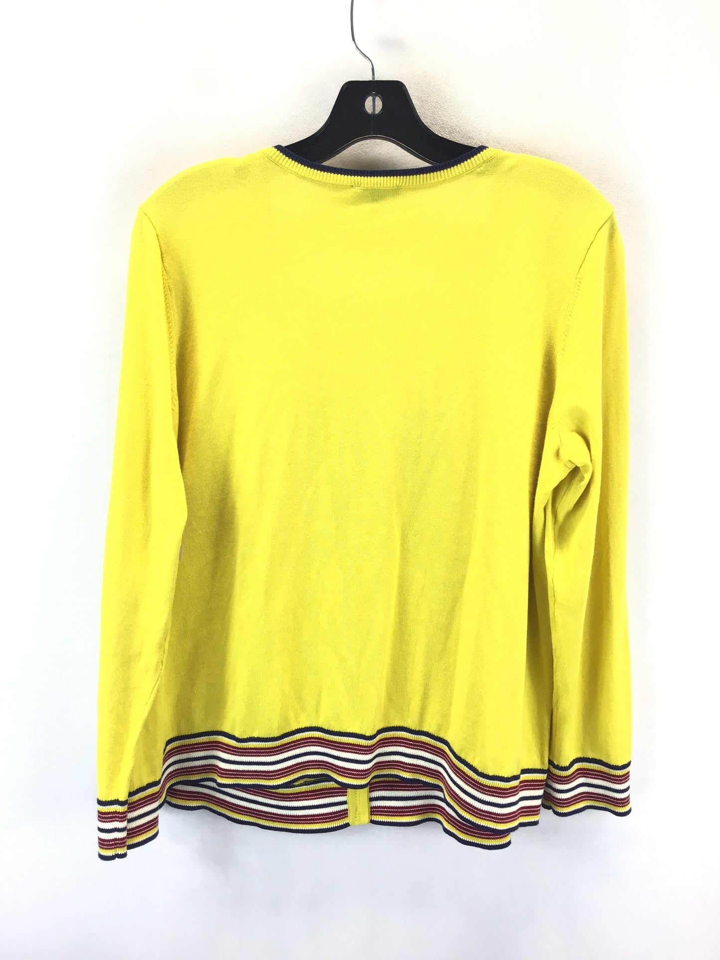 Sweater Cardigan By Talbots In Yellow, Size: Xlp