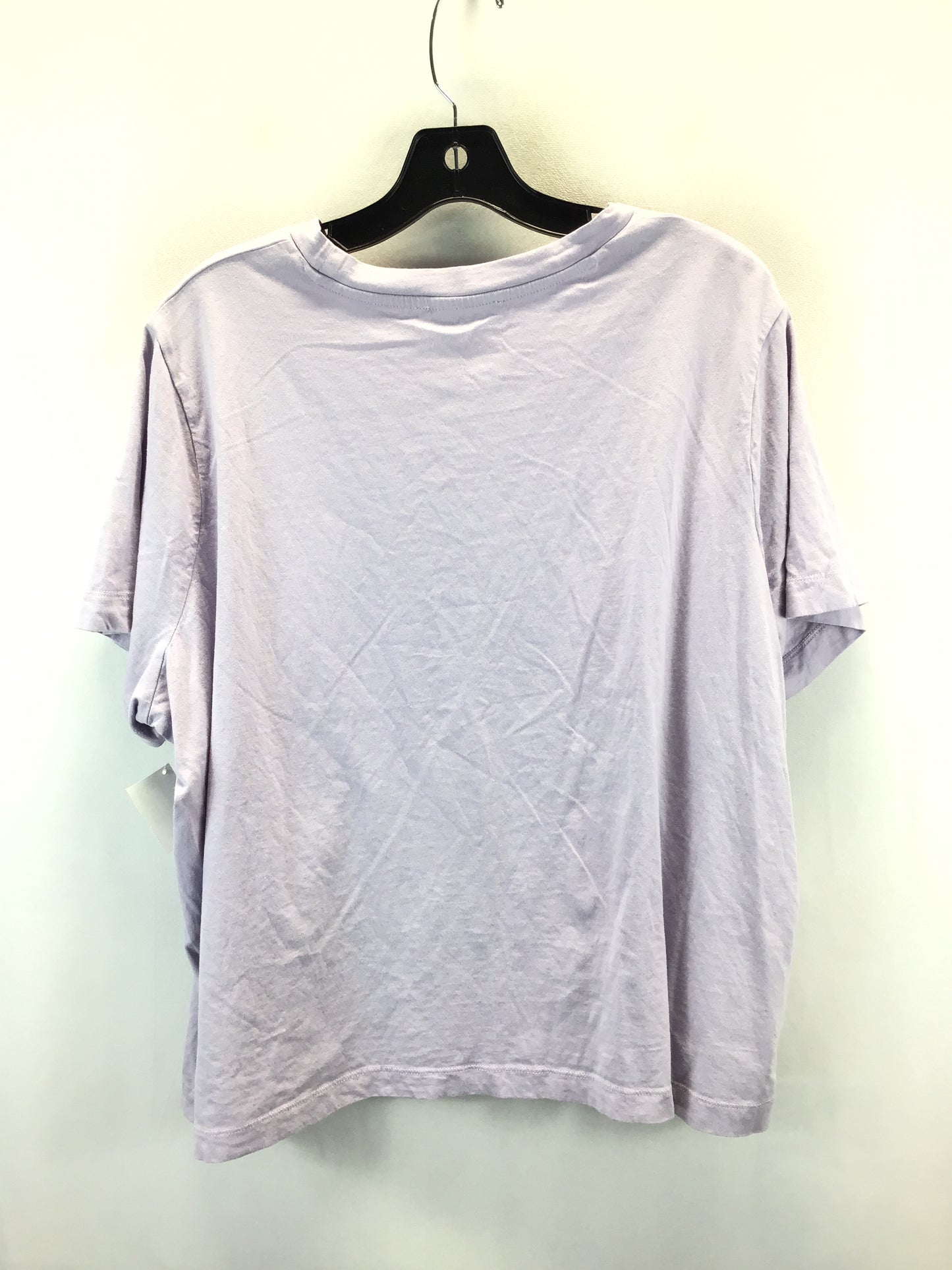 Top Short Sleeve By Mng In Purple, Size: 4x