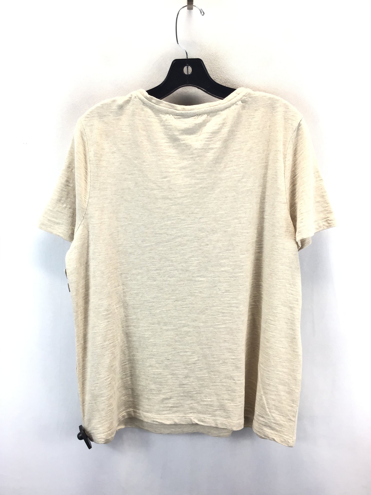 Top Short Sleeve By Chicos In Beige, Size: L