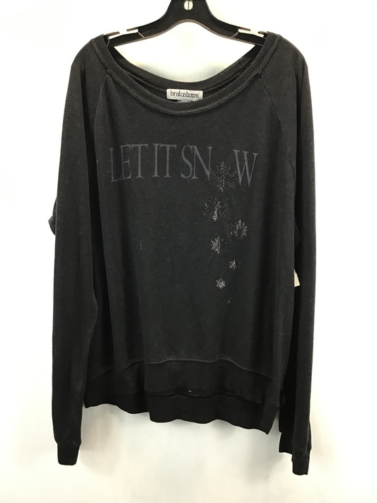 Top Long Sleeve By Clothes Mentor In Black, Size: L