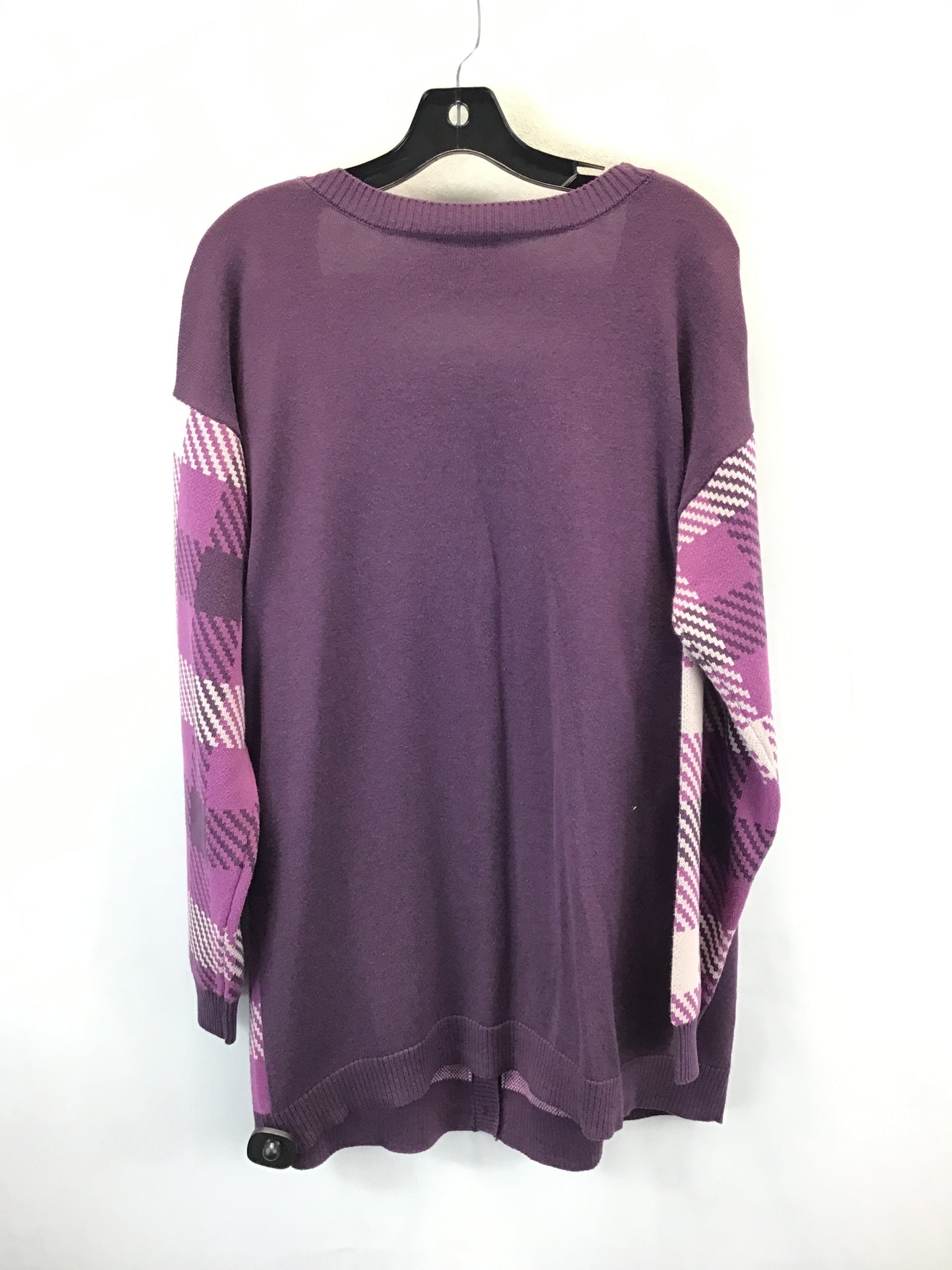 Sweater Cardigan By G By Giuliana In Purple, Size: L