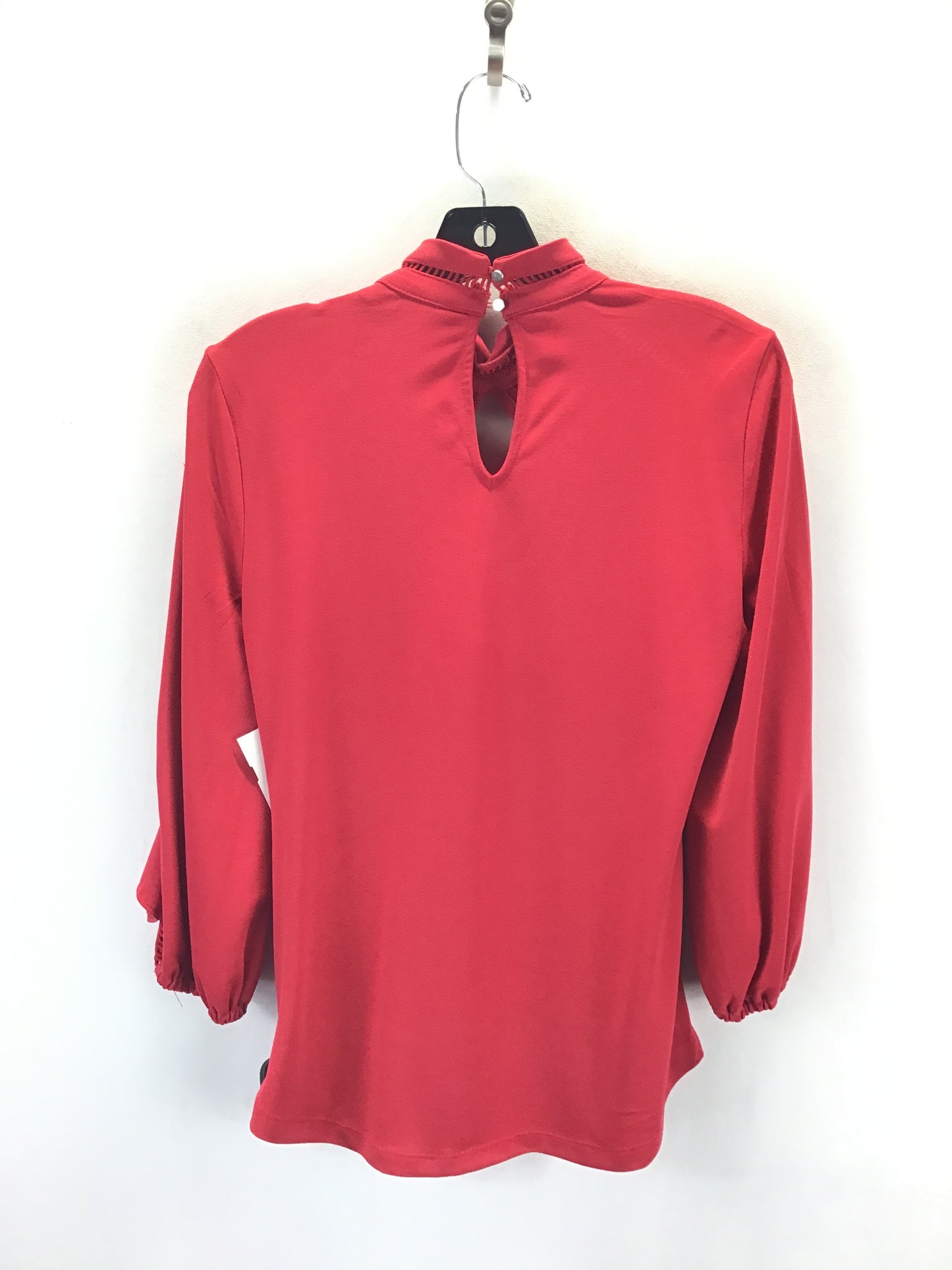 Top Long Sleeve By New York And Co In Red, Size: Xs