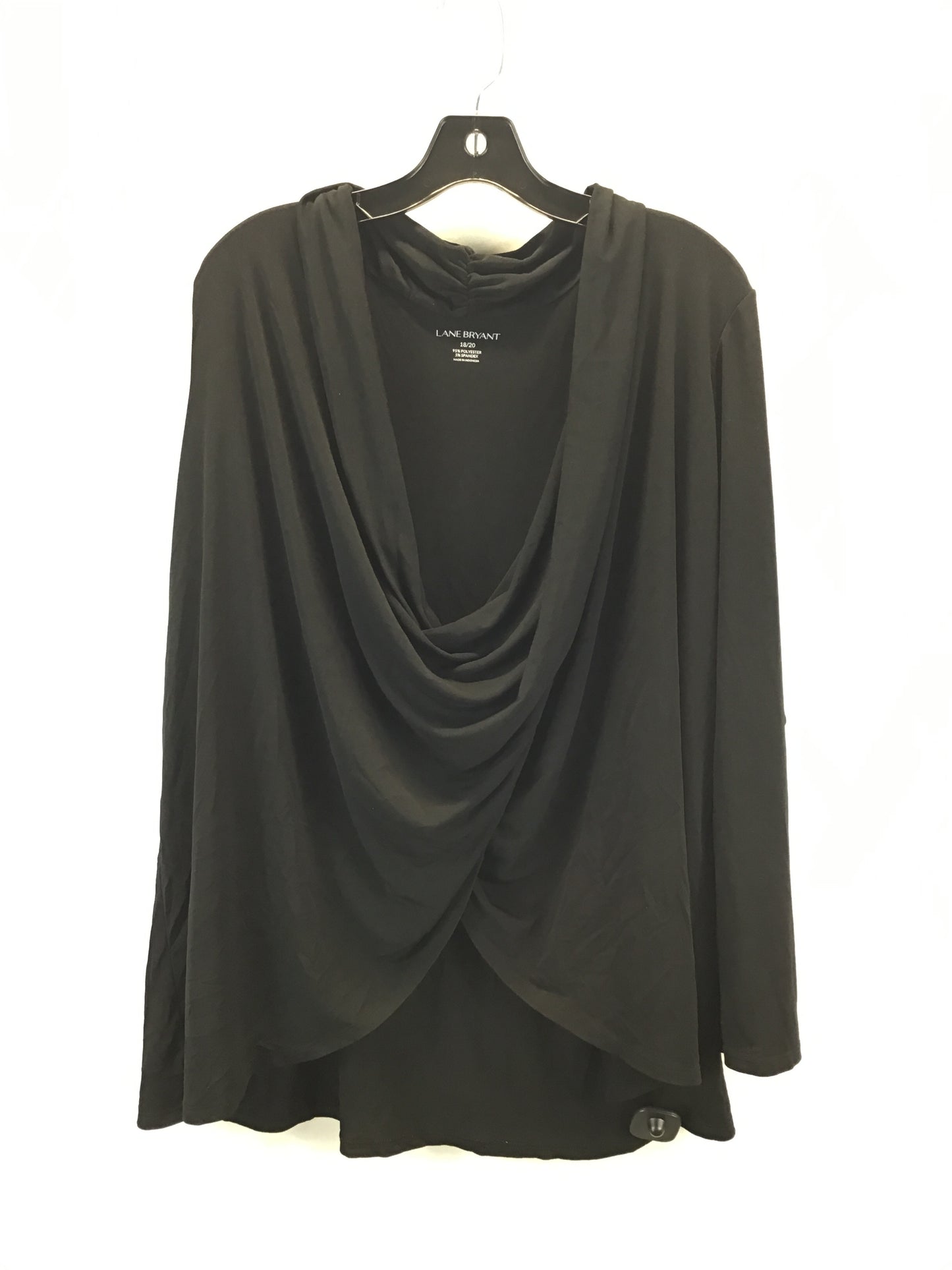 Blouse Long Sleeve By Lane Bryant In Black, Size: 1x