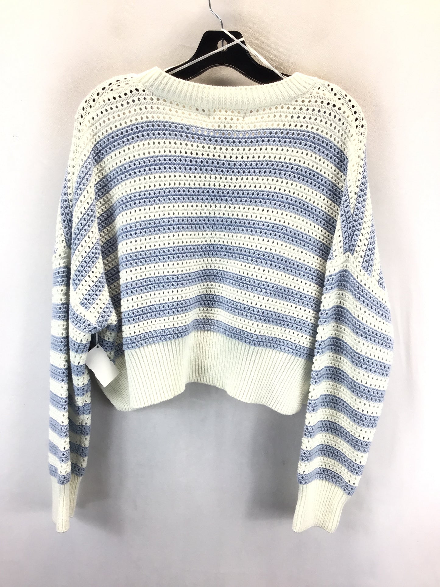 Sweater By Jessica Simpson In Blue & White, Size: Xl