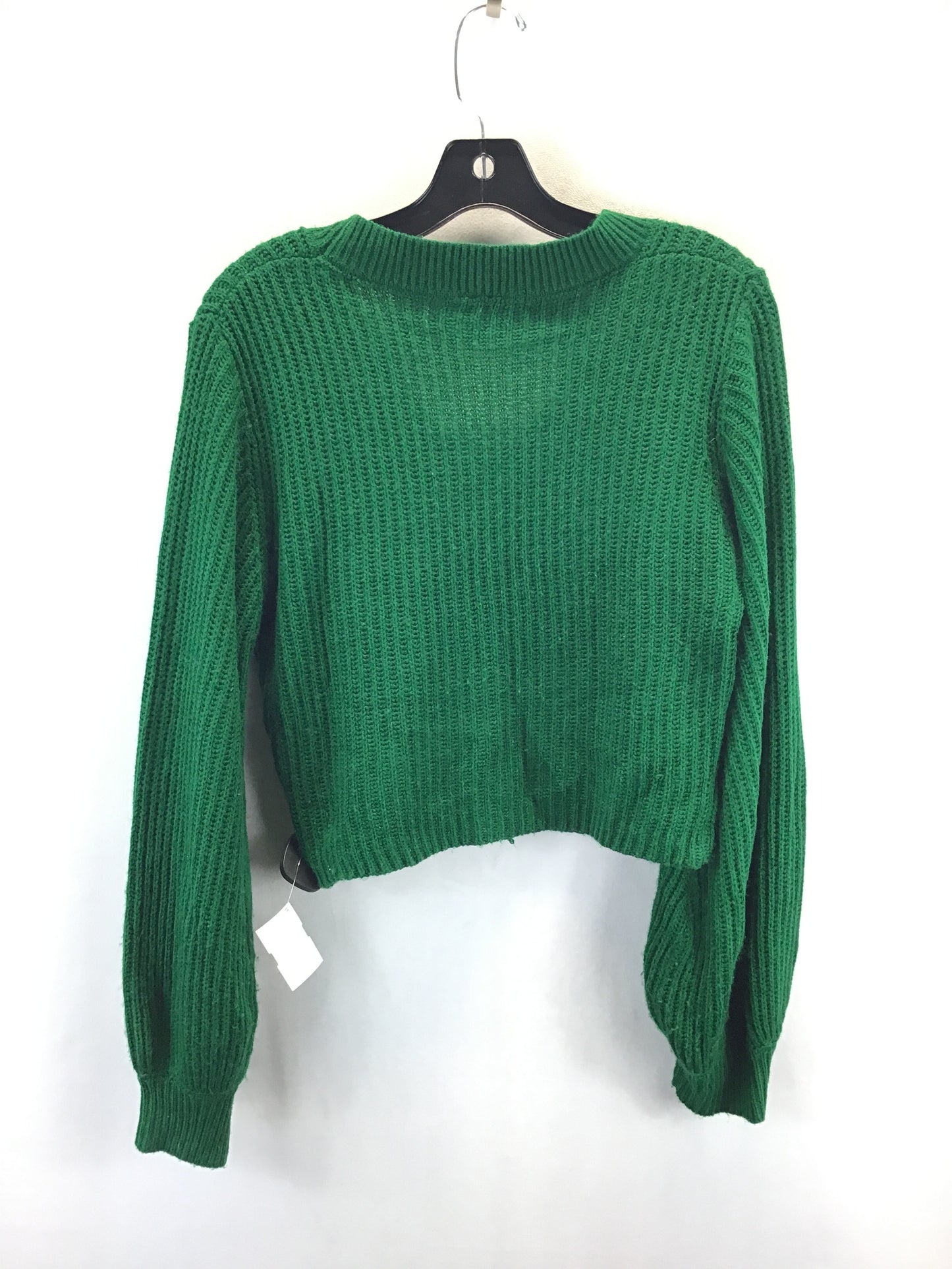 Sweater Cardigan By Shein In Green, Size: 6