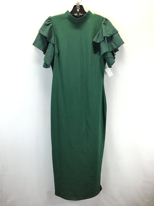 Dress Casual Midi By Shein In Green, Size: M