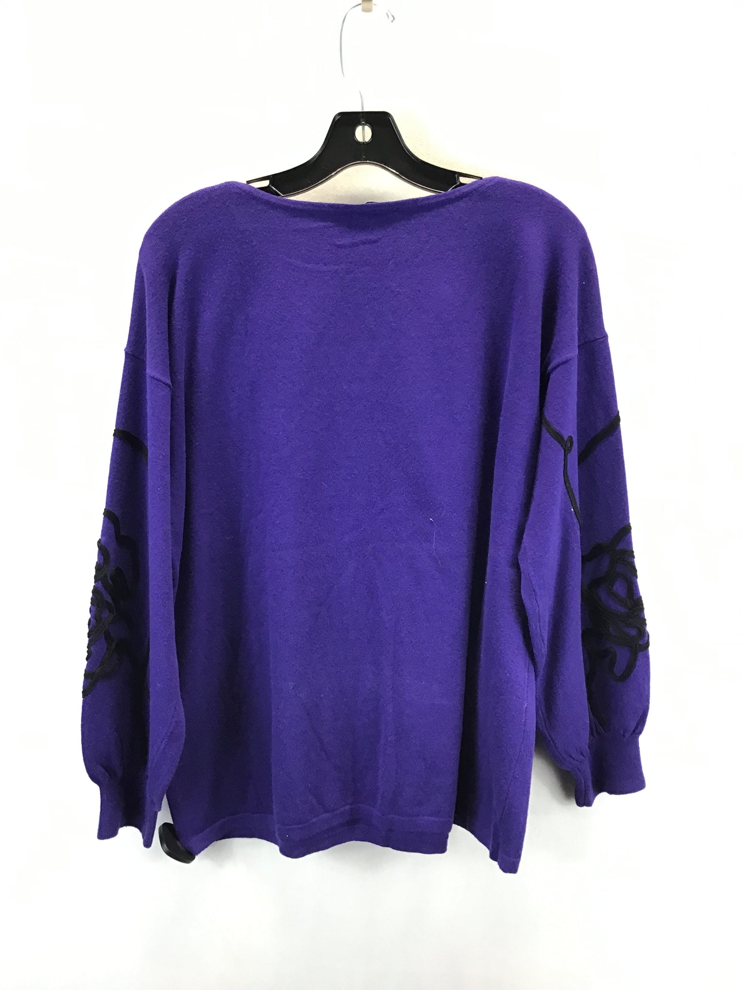 Sweater By Chicos In Purple, Size: L