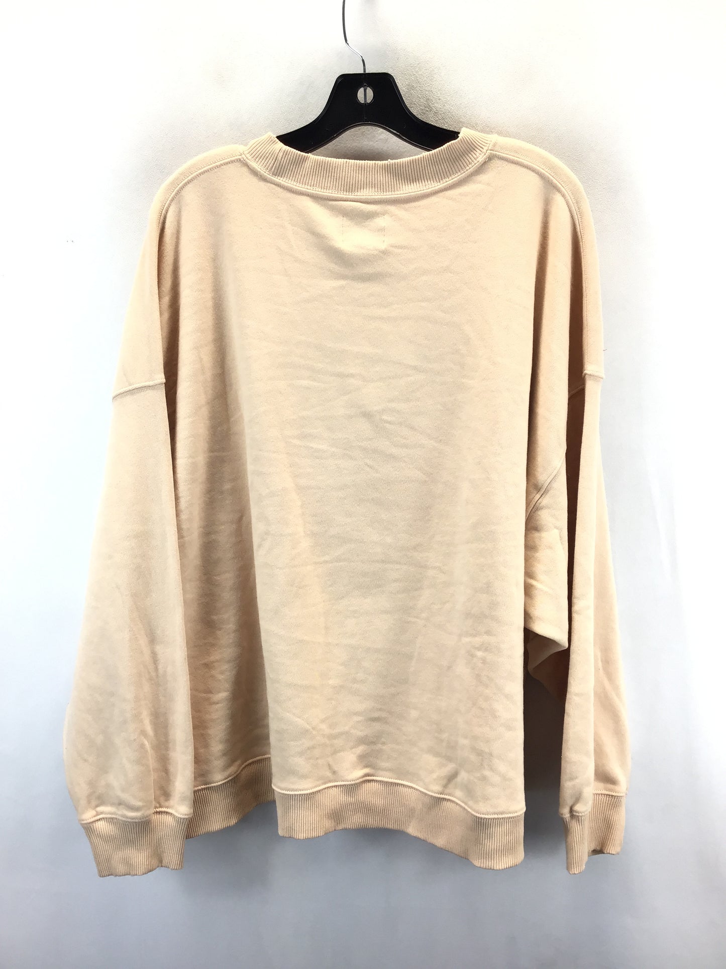 Sweatshirt Crewneck By American Eagle In Peach, Size: Xl