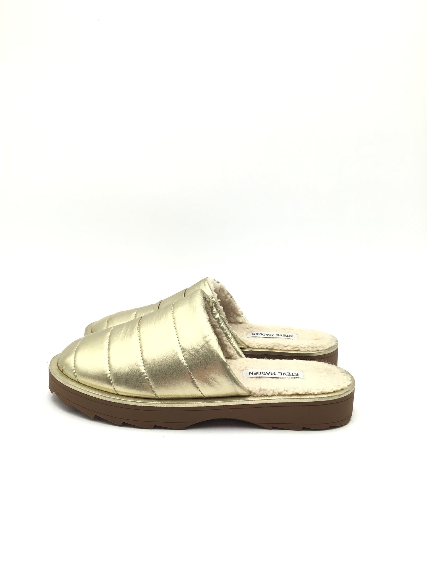 Shoes Flats By Steve Madden In Gold, Size: 9