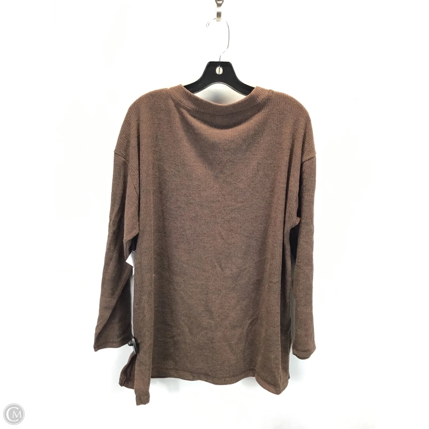Top Long Sleeve By Old Navy In Brown, Size: L