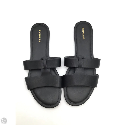 Sandals Flats By Express In Black, Size: 7