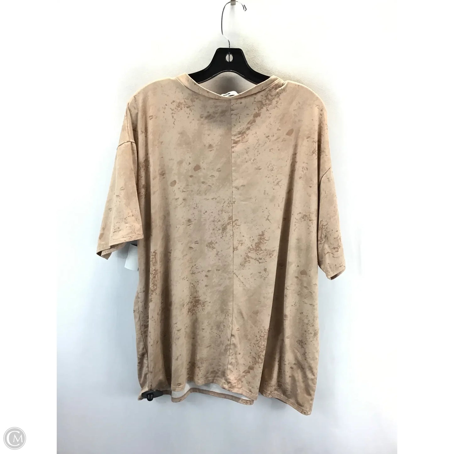 Top Short Sleeve By Fashion Nova In Tan, Size: L