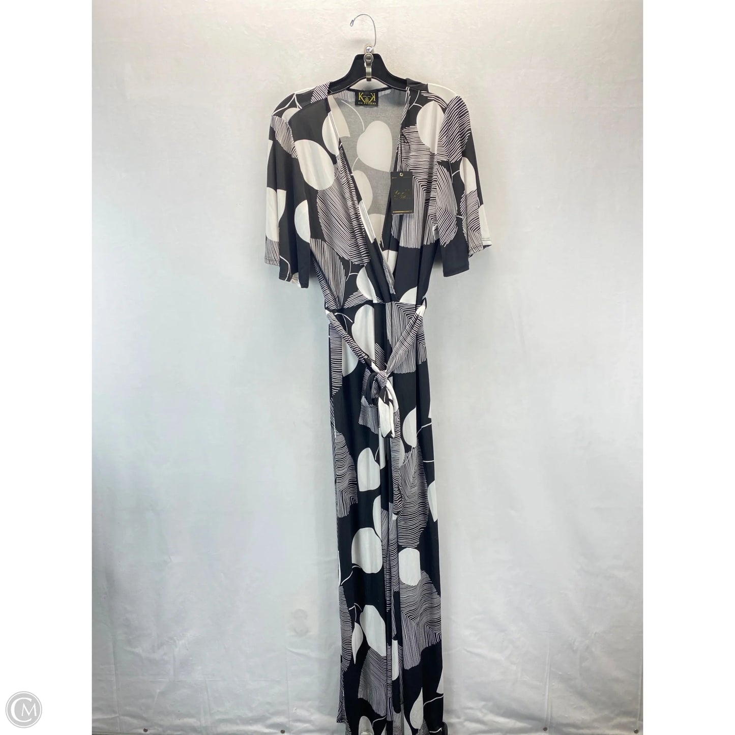 Jumpsuit By Clothes Mentor In Black & White, Size: 1x