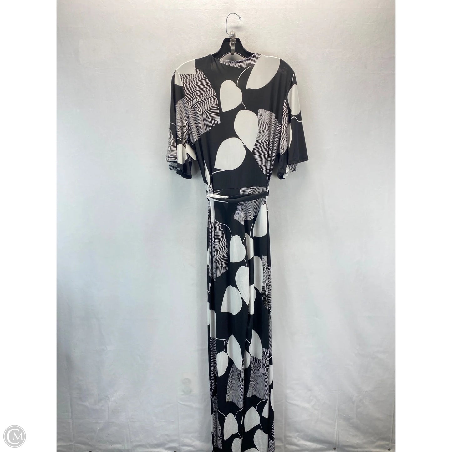 Jumpsuit By Clothes Mentor In Black & White, Size: 1x