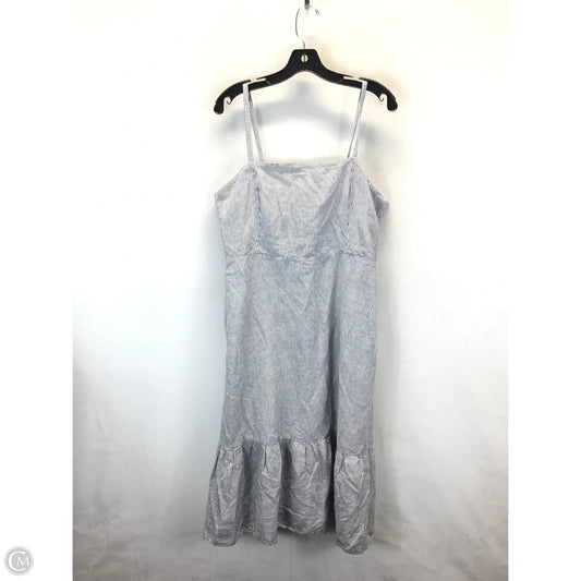 Dress Casual Midi By Gap In Blue & White, Size: 14