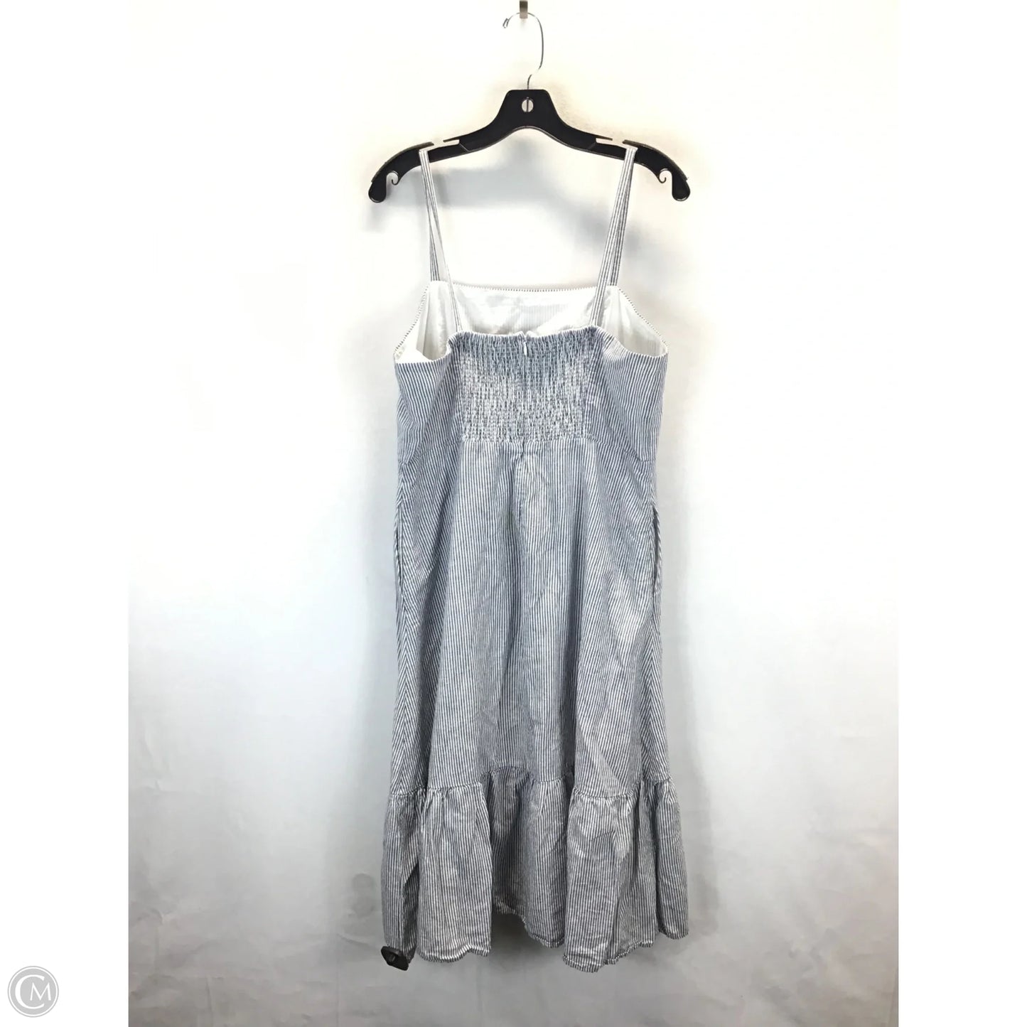 Dress Casual Midi By Gap In Blue & White, Size: 14