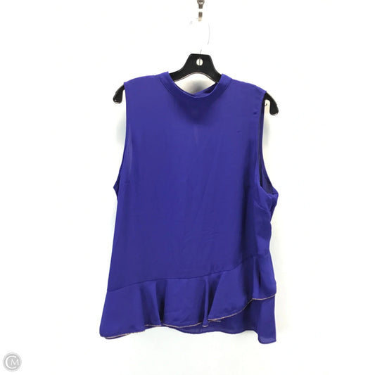 Top Sleeveless By Apt 9 In Blue, Size: Xl