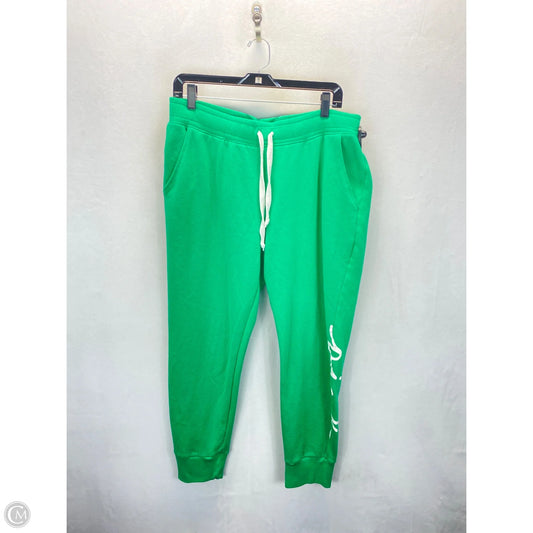 Athletic Pants By Pink In Green & White, Size: L