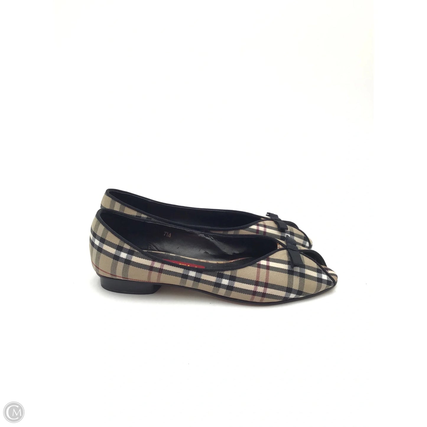 Shoes Flats By Vaneli In Plaid Pattern, Size: 7