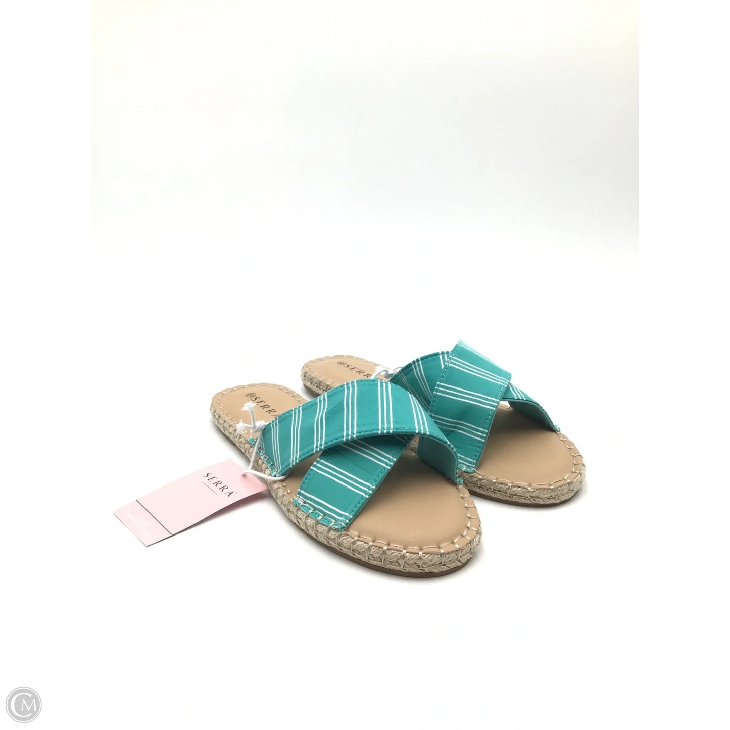 Sandals Flats By Serra In Teal, Size: 10