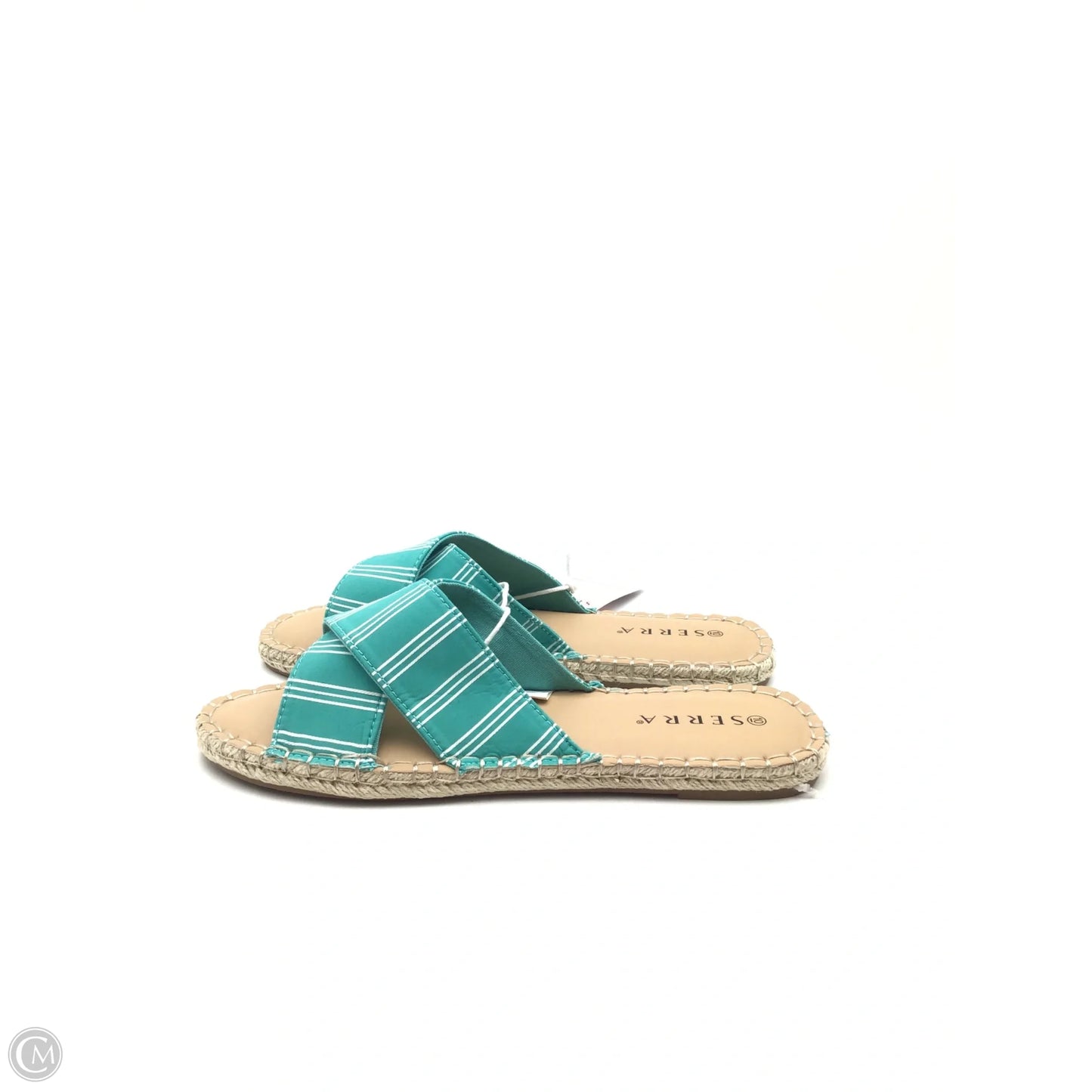 Sandals Flats By Serra In Teal, Size: 10