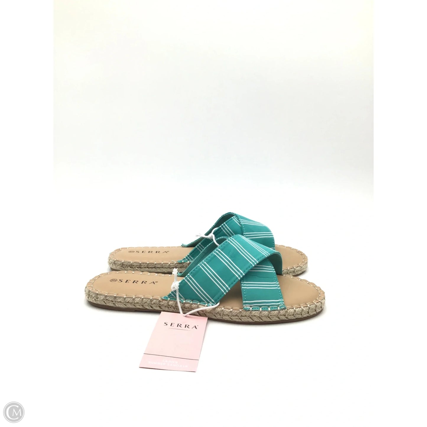 Sandals Flats By Serra In Teal, Size: 10