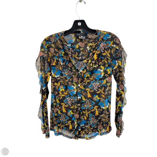 Top Long Sleeve By Inc In Floral Print, Size: Sp