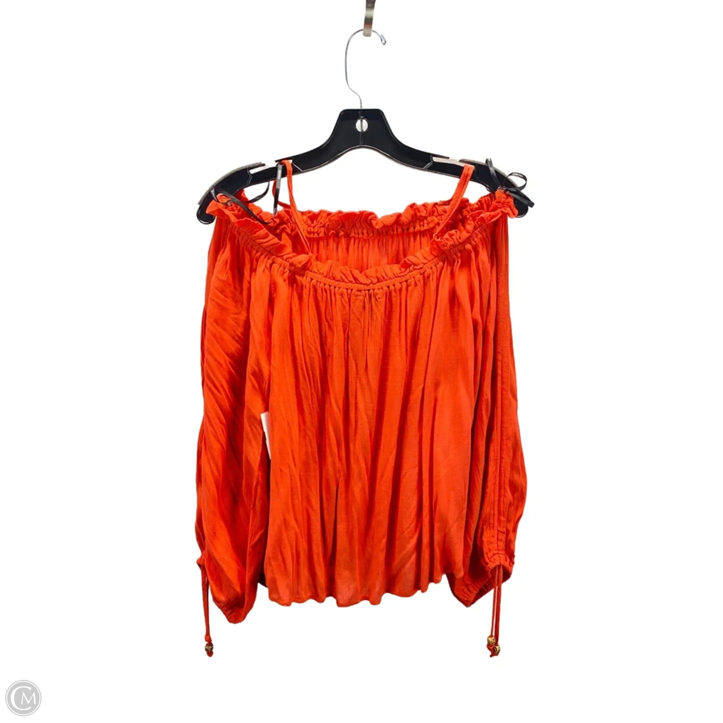 Top 3/4 Sleeve By Forever 21 In Orange, Size: S