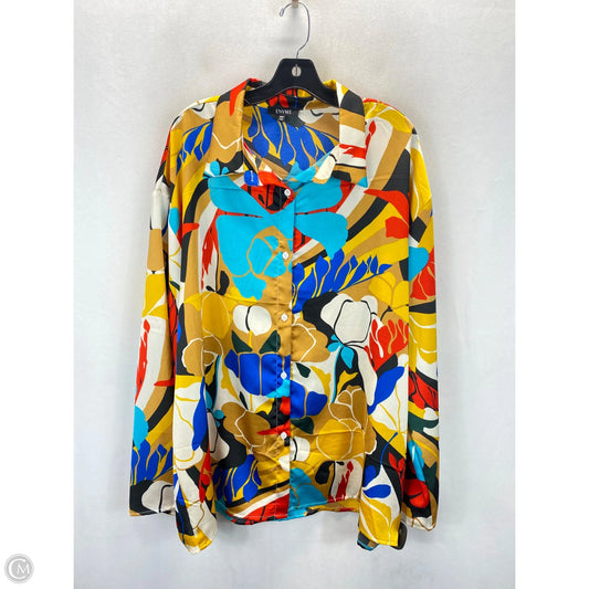 Top Long Sleeve By Clothes Mentor In Multi-colored, Size: 1x