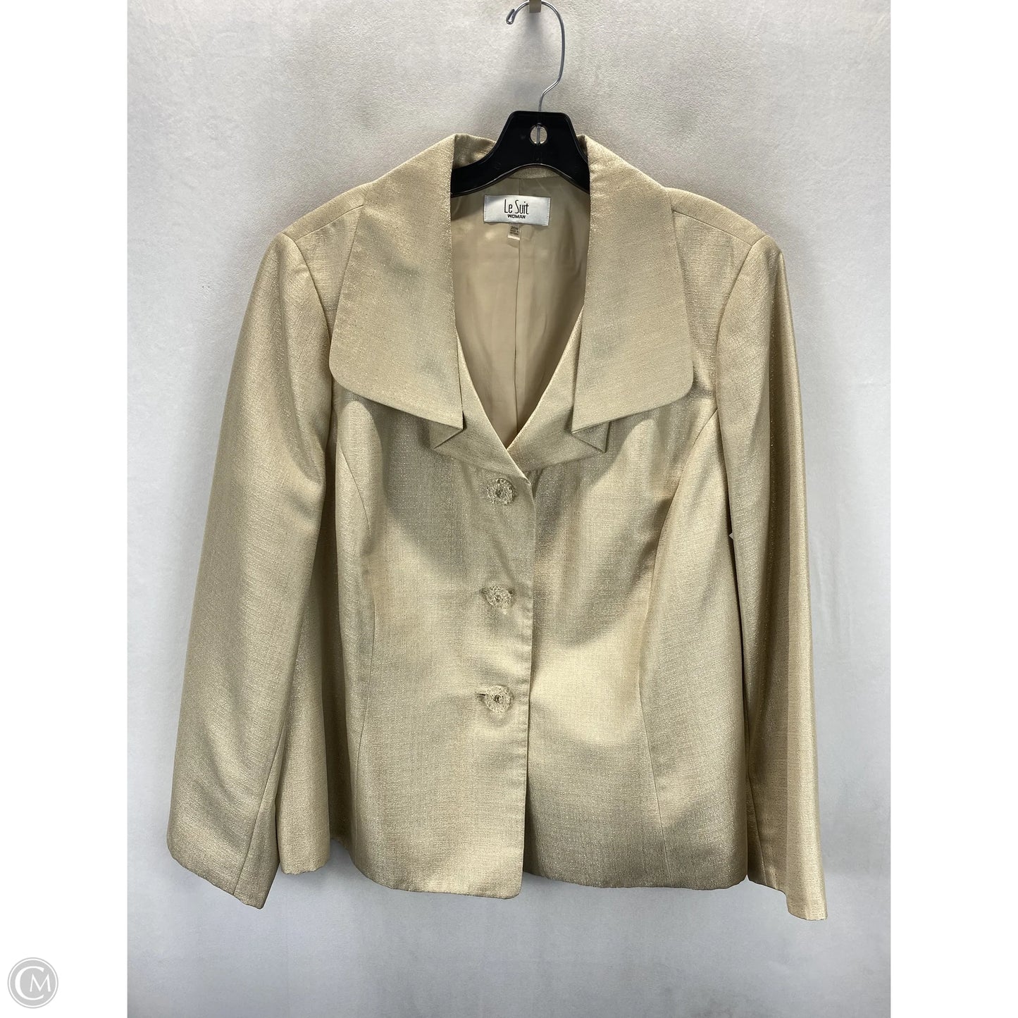Skirt Suit 2pc By Le Suit In Tan, Size: 20