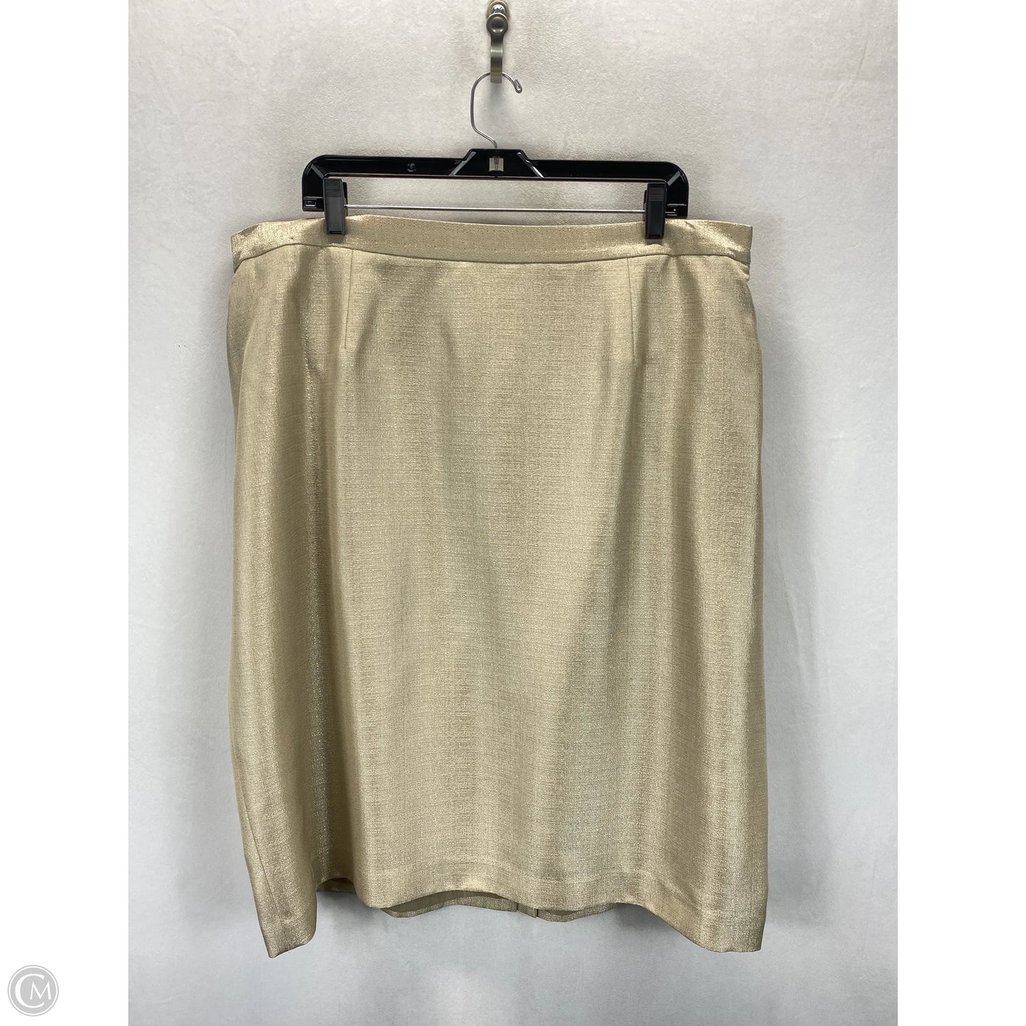 Skirt Suit 2pc By Le Suit In Tan, Size: 20