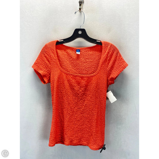 Top Short Sleeve By Old Navy In Orange, Size: S