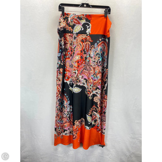 Skirt Maxi By Clothes Mentor In Paisley Print, Size: Xl