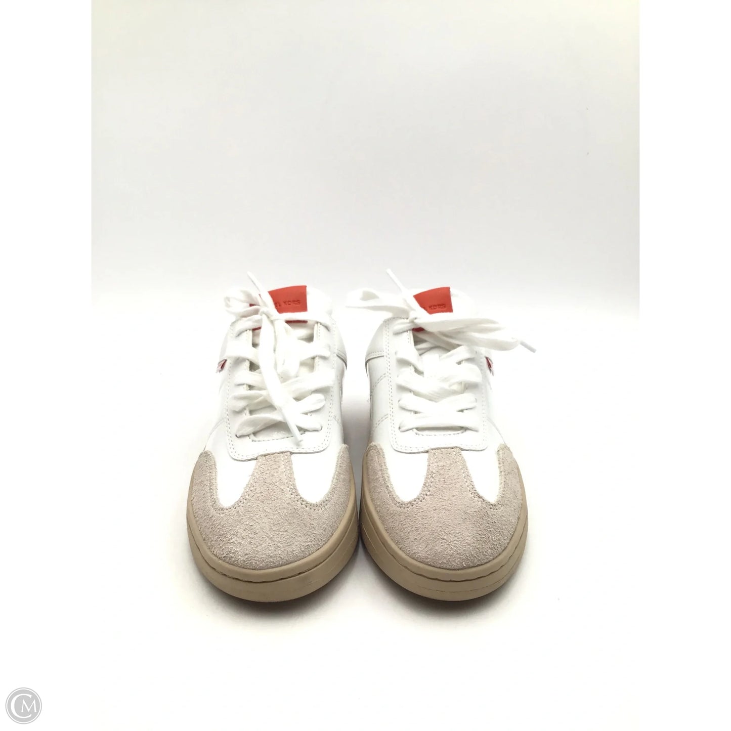 Shoes Designer By Michael Kors In Orange & White, Size: 6.5