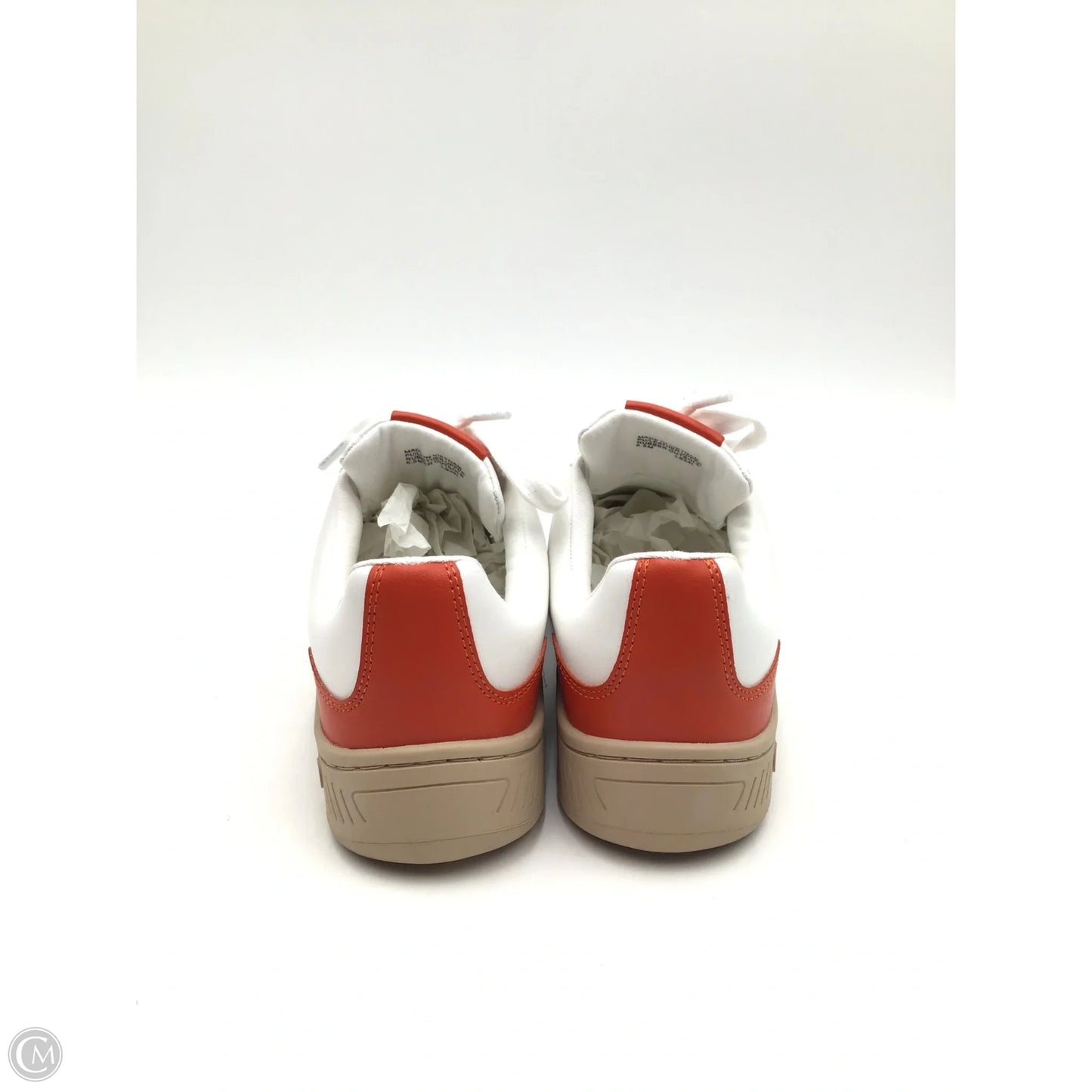 Shoes Designer By Michael Kors In Orange & White, Size: 6.5