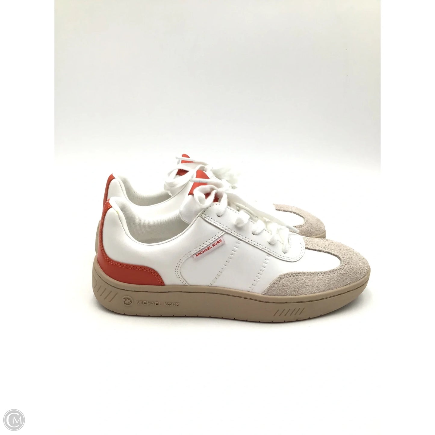 Shoes Designer By Michael Kors In Orange & White, Size: 6.5